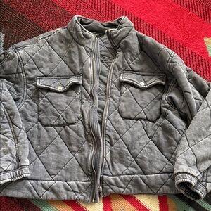 Forever 21 Quilted Gray Puffer Jacket
